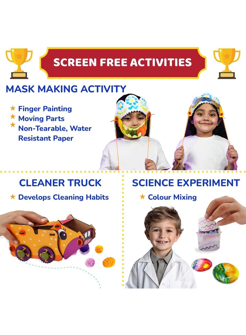 سمارتيفيتي مجموعة سمارتيفيتي ليتل سباركس التعليمية لمرحلة ما قبل المدرسة للأطفال من عمر 4 و5 و6 سنوات، هدية رائعة للأولاد والبنات من عمر 4 و5 و6 سنوات، مجموعة ألعاب تعليمية/أنشطة تعليمية، هدية عيد ميلاد مميزة - Image 4